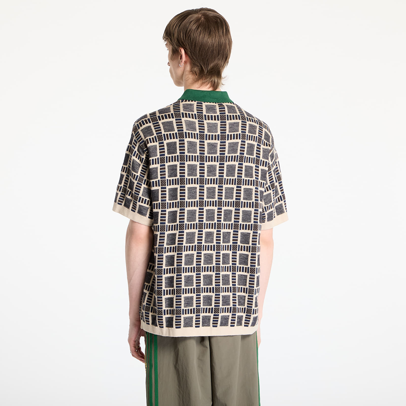 Футболки adidas x Brain Dead Knit Polo Brown/ Dust Sand