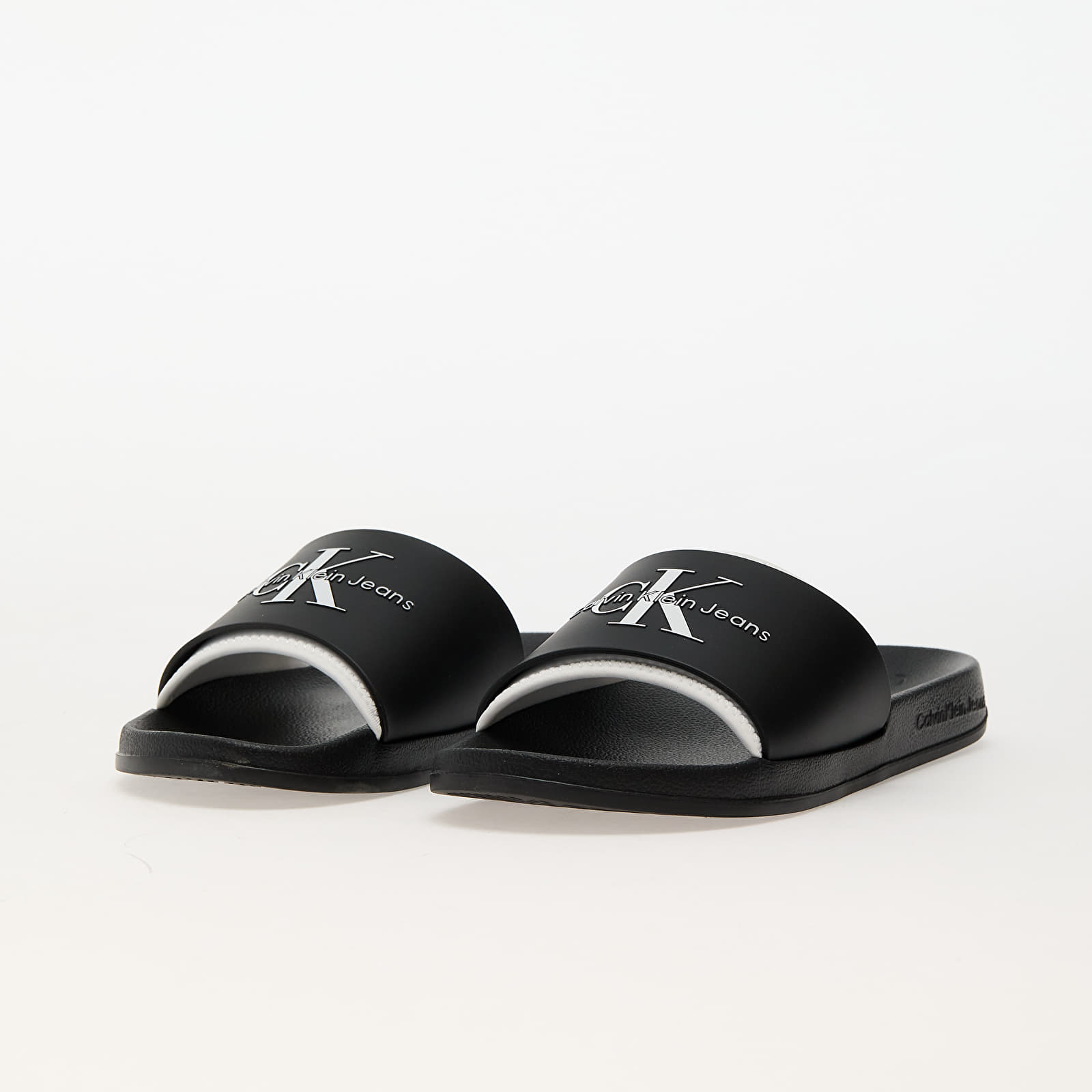 Férfi cipők Calvin Klein Jeans Slide Rubber Neopren Black