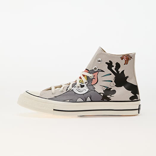 Converse x Tom and Jerry Chuck 70 Hi Grey/ Egret/ Black