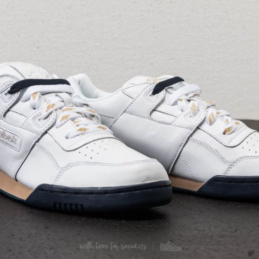Men s shoes Reebok x Beams Workout Lo Plus White Gold Mat Coll Navy Footshop