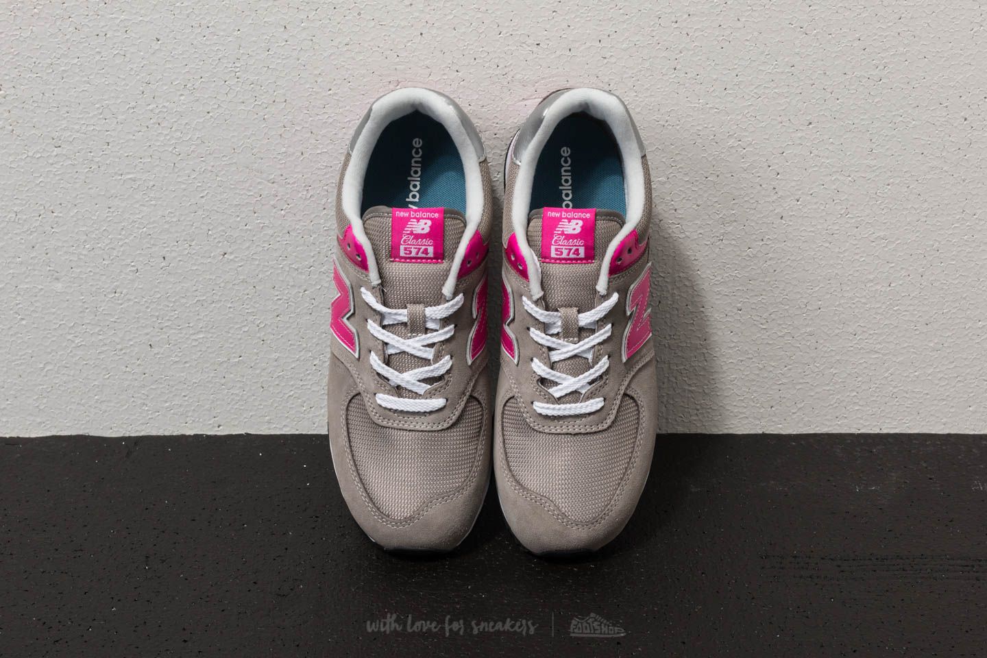 Women's shoes New Balance 574 Dark Grey/ Pink | Footshop
