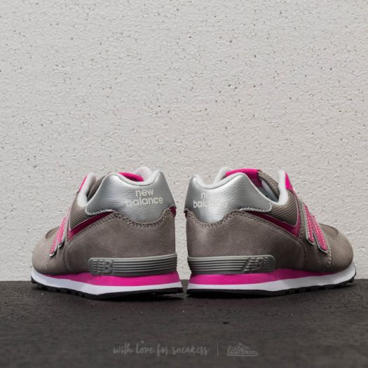 Women's shoes New Balance 574 Dark Grey/ Pink Footshop