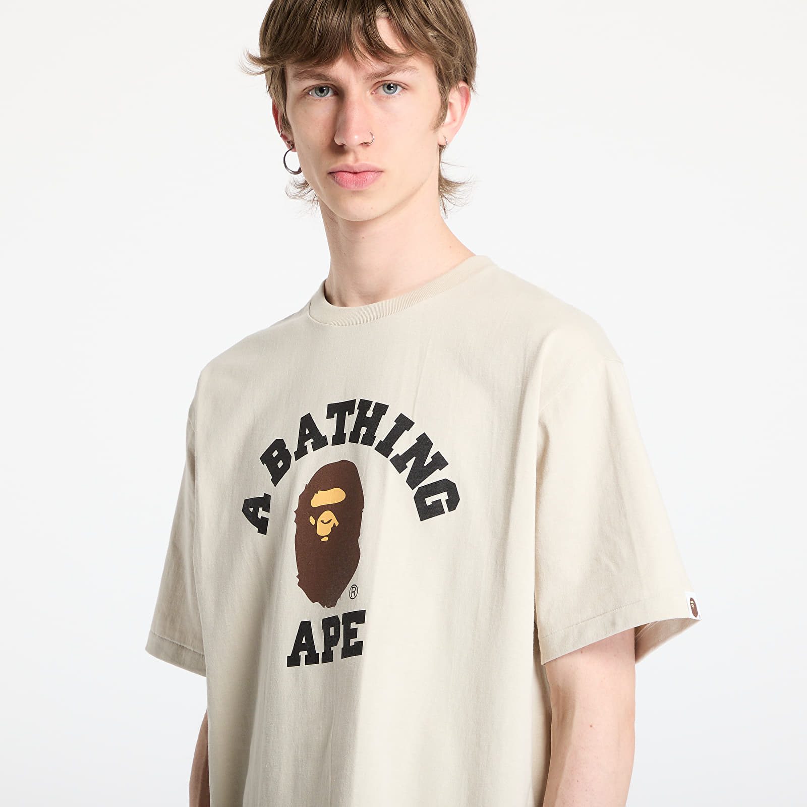 T-shirts A BATHING APE College Tee UNISEX Beige