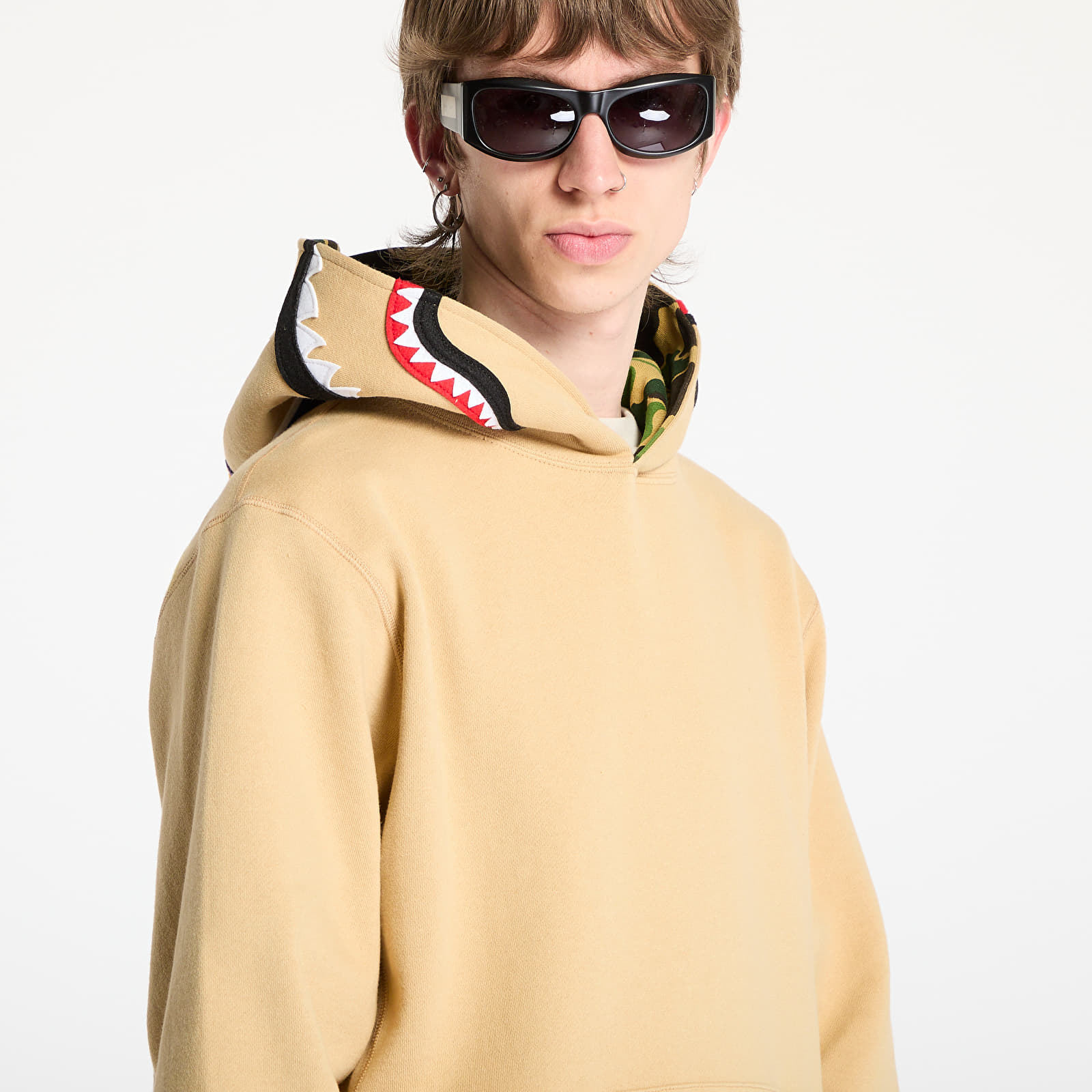 Men's hoodies A BATHING APE Abc Camo Shark Pullover Hoodie UNISEX Beige