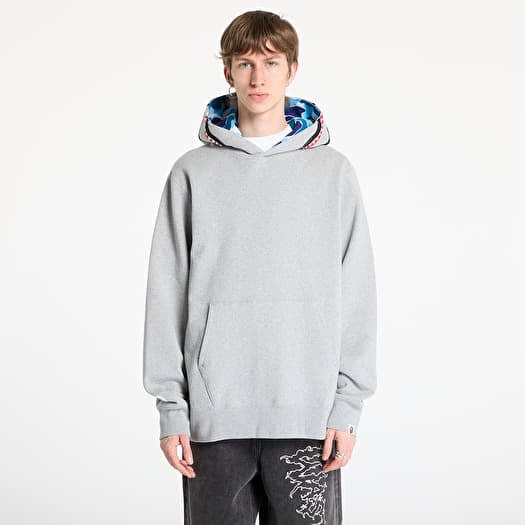 A BATHING APE Abc Camo Shark Pullover Hoodie UNISEX Gray