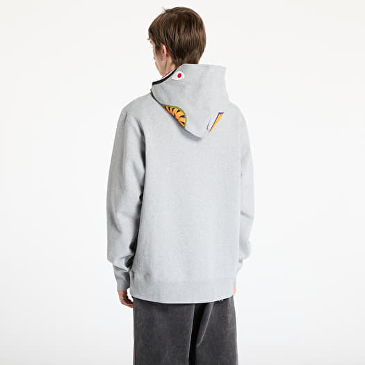 A BATHING APE Abc Camo Shark Pullover Hoodie UNISEX Gray | Footshop