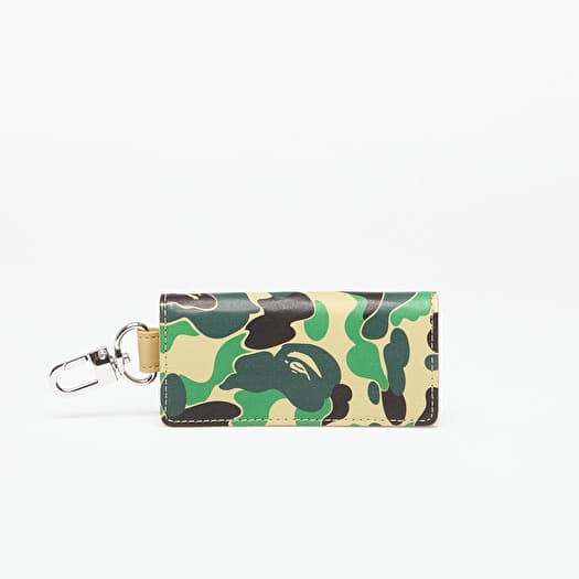 Koffer A BATHING APE Abc Camo Key Case Green