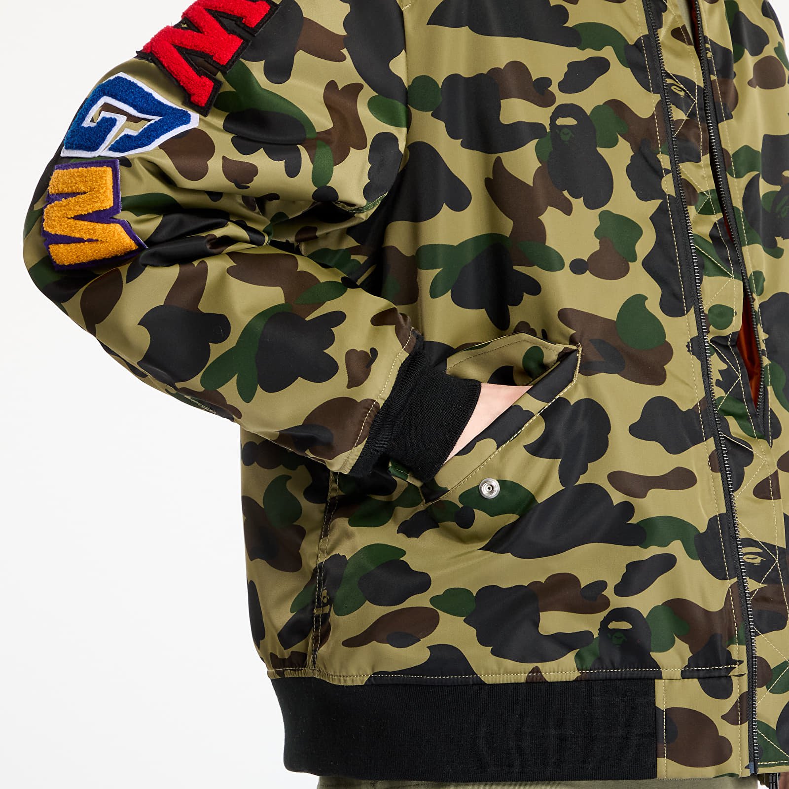 Meeste jakid A BATHING APE 1St Camo Shark Ma-1 Jacket UNISEX Green
