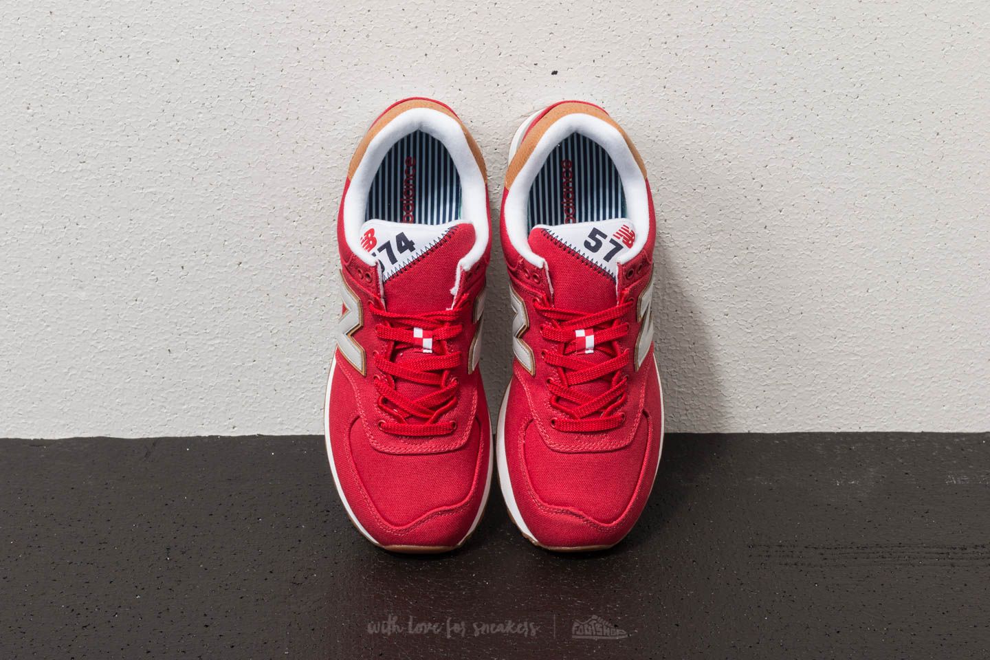 Männer New Balance 574 Team Red