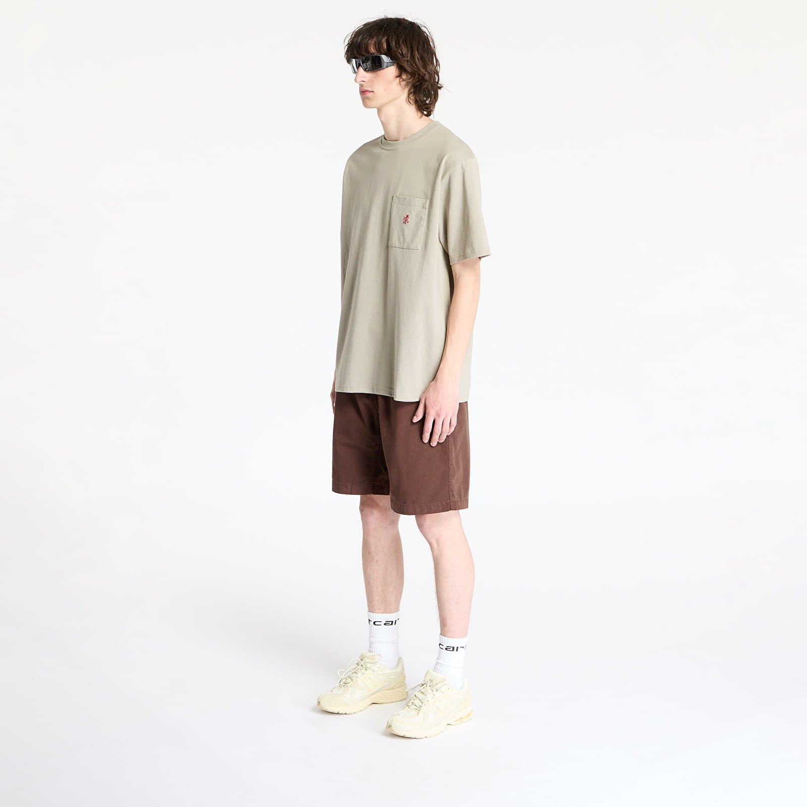 T-shirts Gramicci One Point Tee Khaki