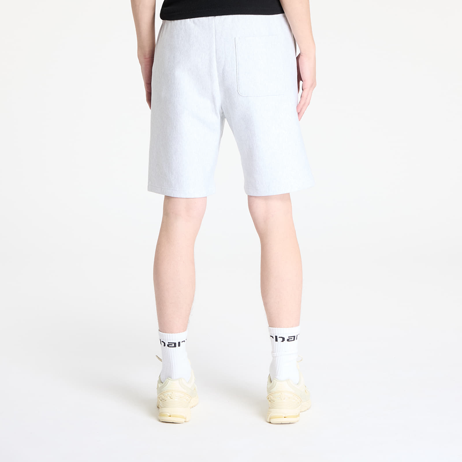 Férfi sortok Carhartt WIP American Script Sweat Short Ash Heather
