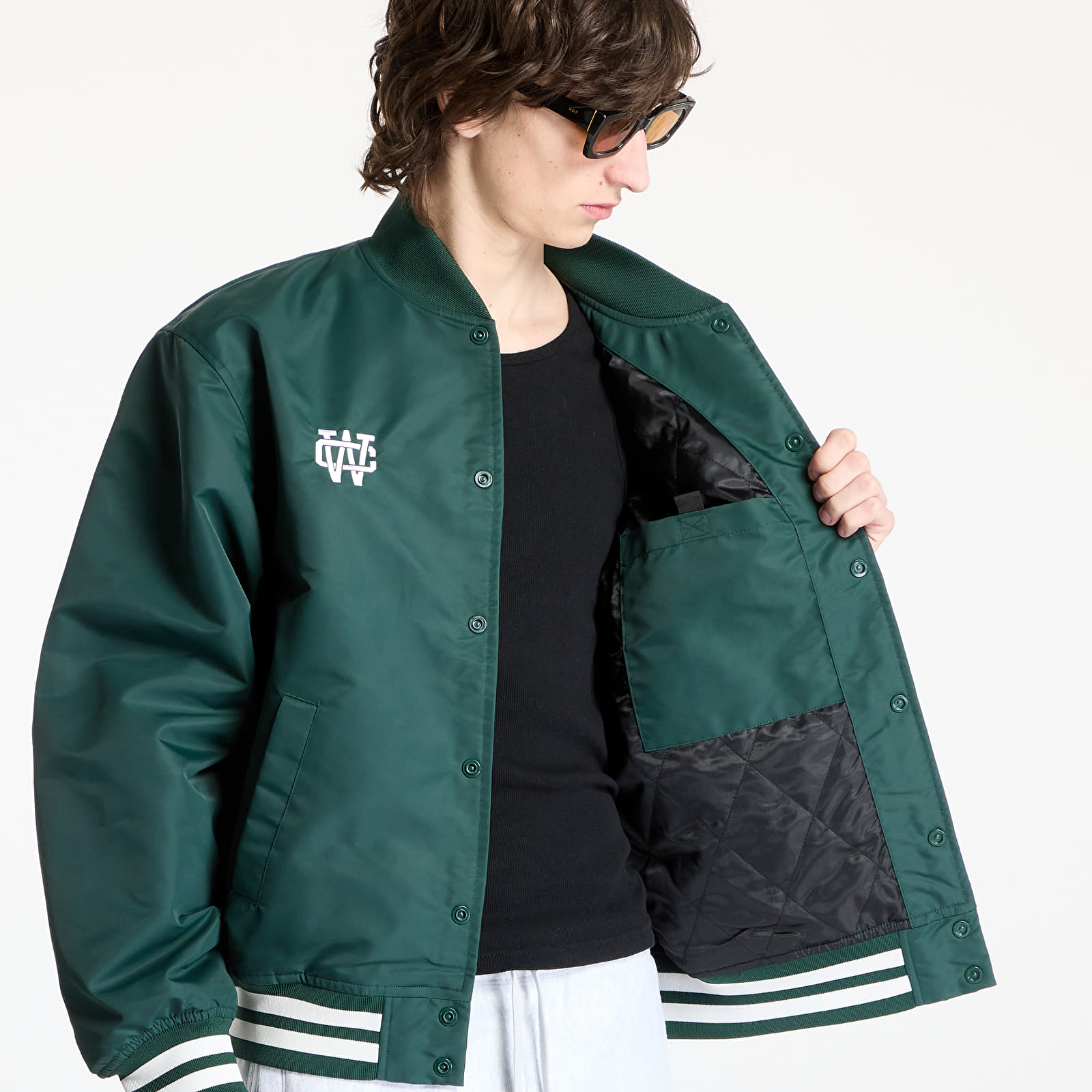 Pánske bundy Carhartt WIP Flaming Ducks Bomber UNISEX Conifer/ Wax