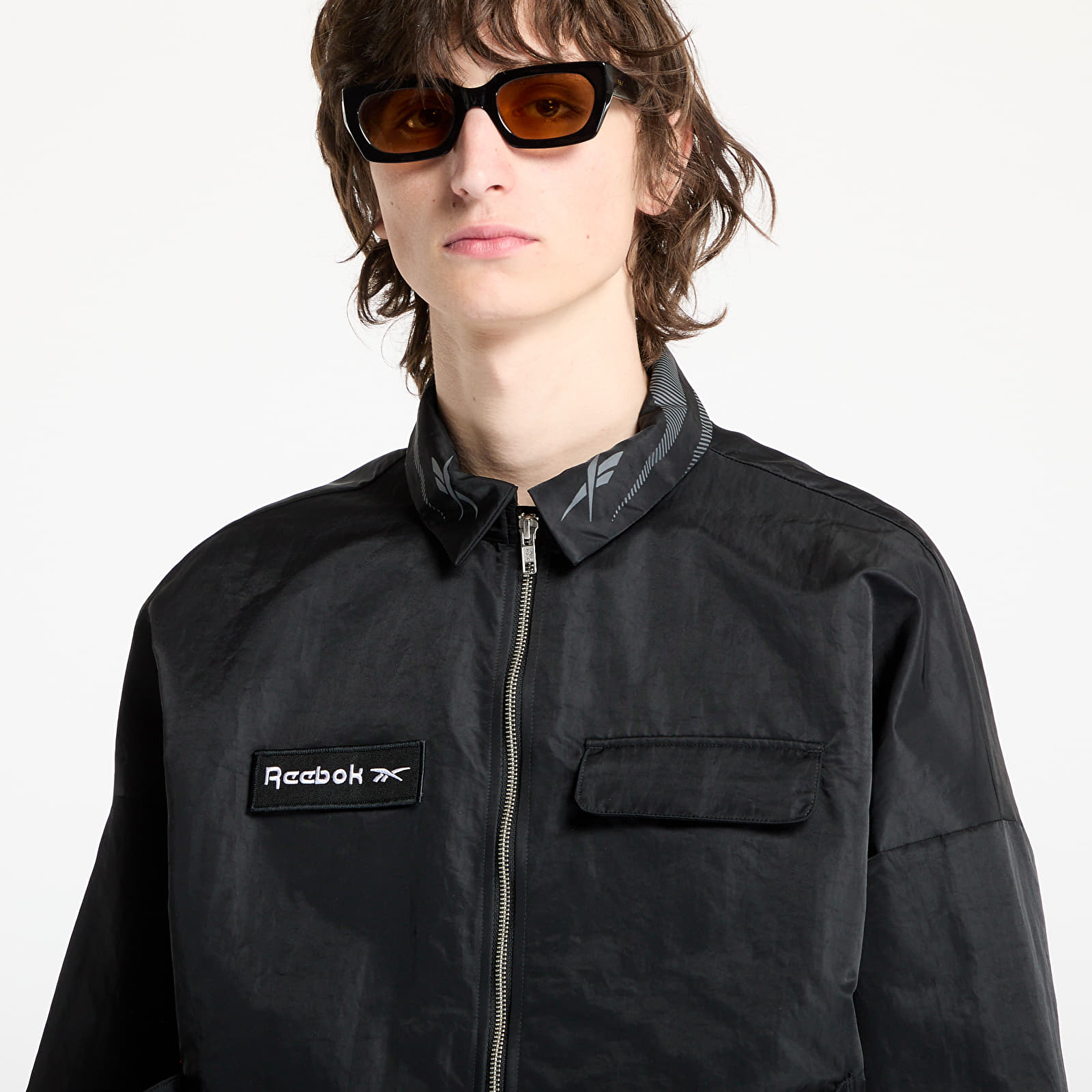 Overshirt Reebok Zipped Overshirt UNISEX Washed Black
