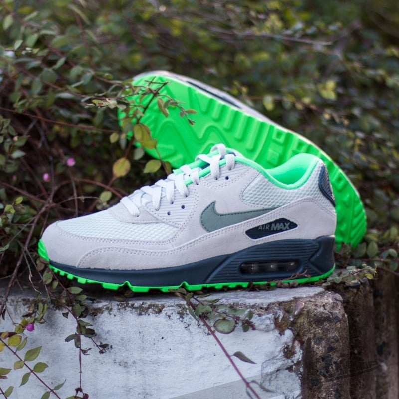 Férfi cipők Nike Air Max 90 Essential Light Bone/Jade Stone-Classic Charcoal
