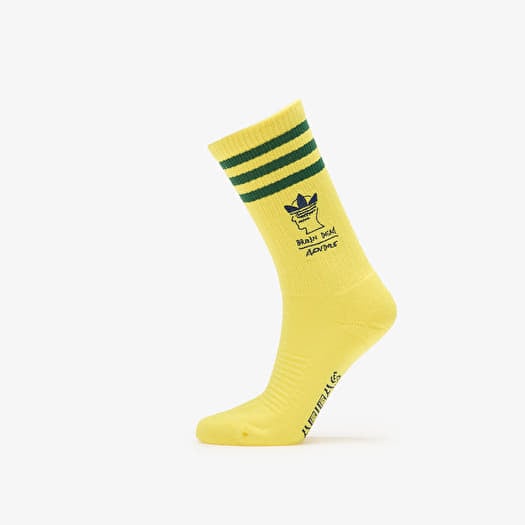 adidas x Brain Dead Sock 1-Pack Yellow/ Bright Yellow/ Amazon Green