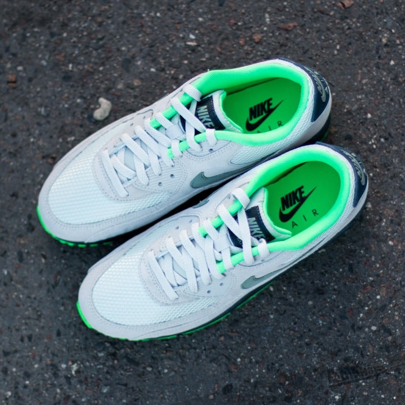 Férfi cipők Nike Air Max 90 Essential Light Bone/Jade Stone-Classic Charcoal