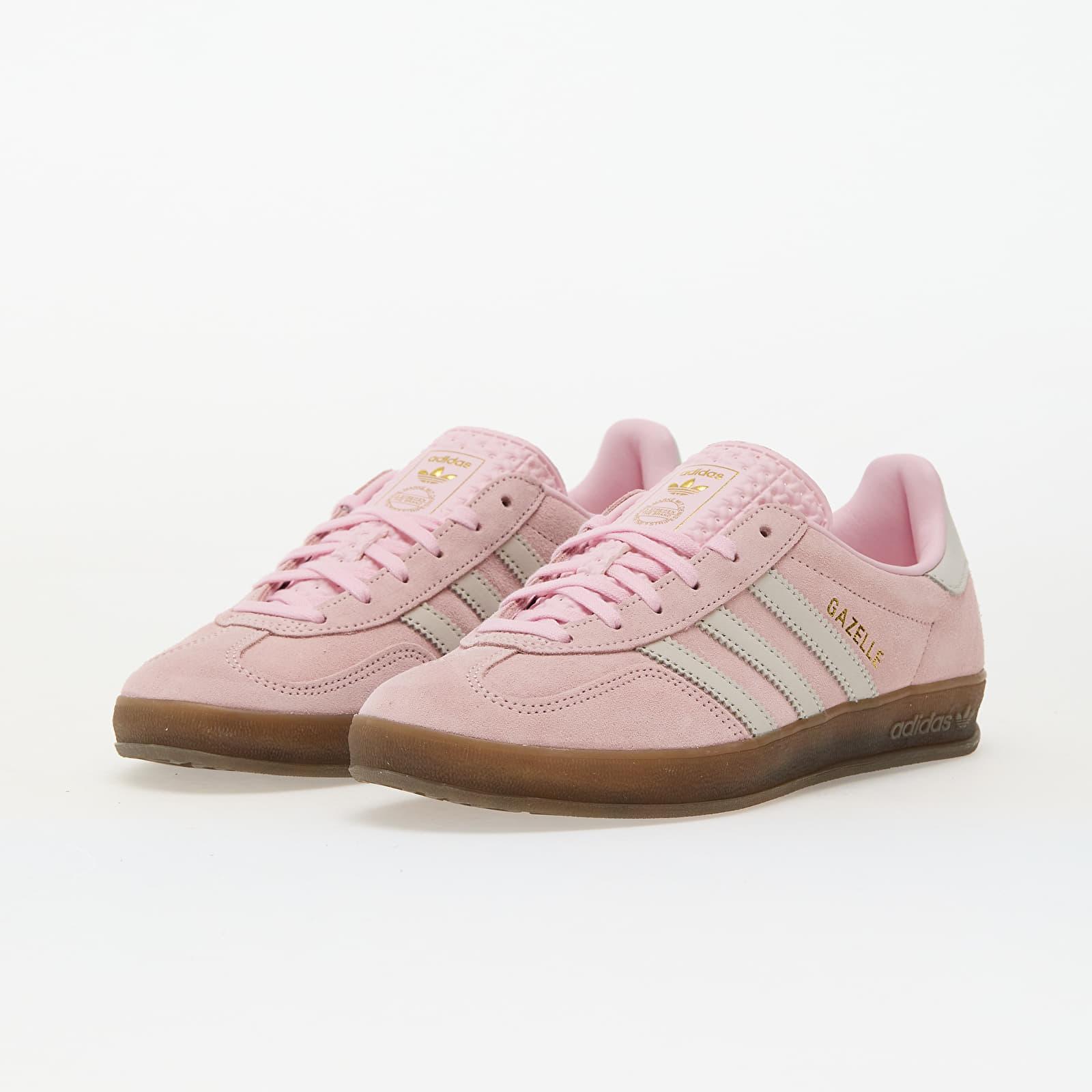 Naisten kengät adidas Gazelle Indoor W Clear Pink/ Off White/ Gum5