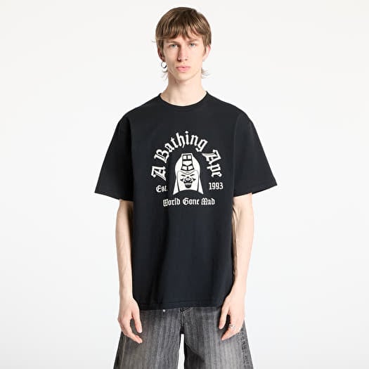 T-shirt A BATHING APE Mad General College Tee UNISEX Black