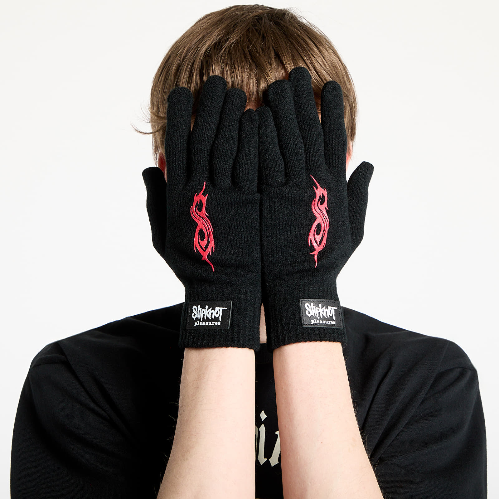 Gloves PLEASURES Cult Knit Gloves Black