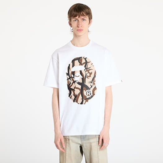 T-shirt A BATHING APE Trial Camo Big Ape Head Tee UNISEX White