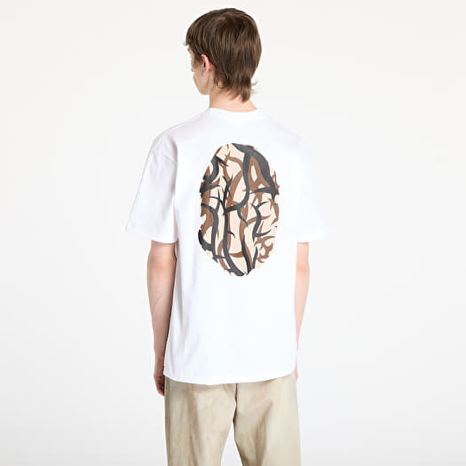 A BATHING APE Trial Camo Big Ape Head Tee UNISEX White | Footshop