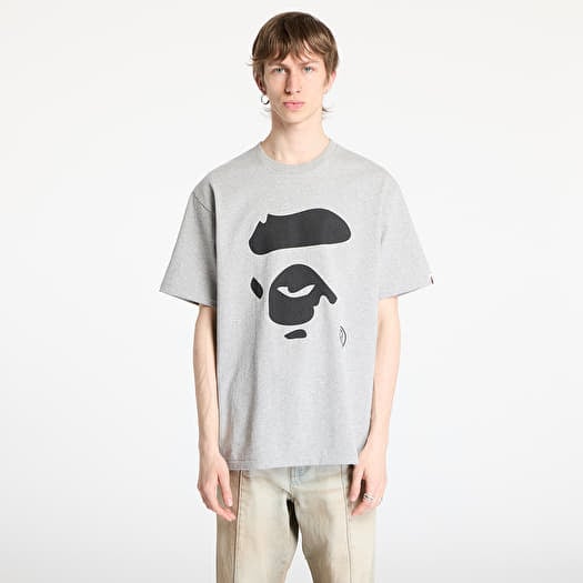 T-paita A BATHING APE Ape Face Tee UNISEX Gray