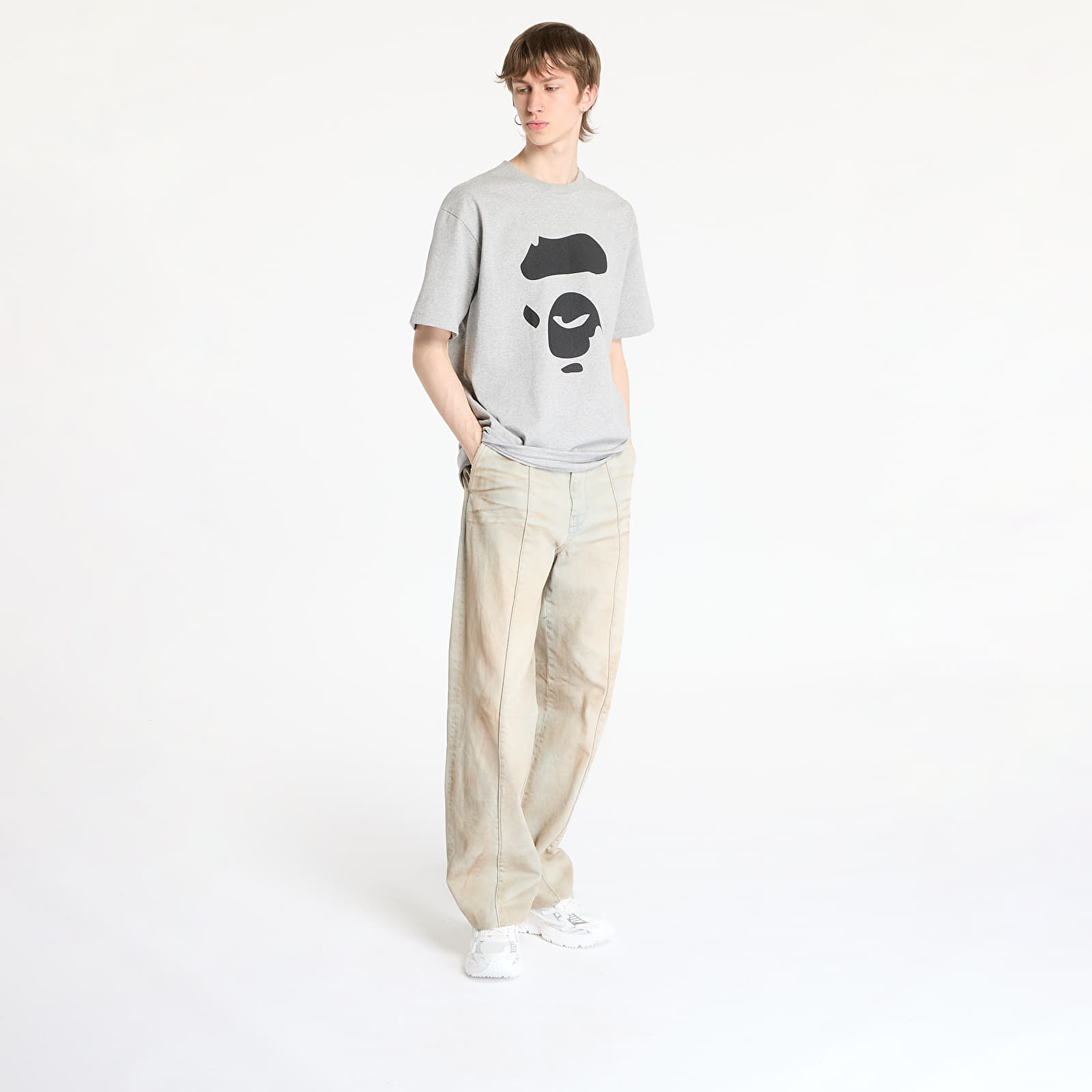 T-särgid A BATHING APE Ape Face Tee UNISEX Gray