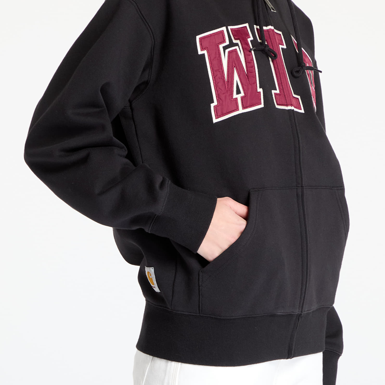 Kapucnis pulóverek és pulcsik Carhartt WIP Hooded WIP Sweatshirt UNISEX Black Stone Washed