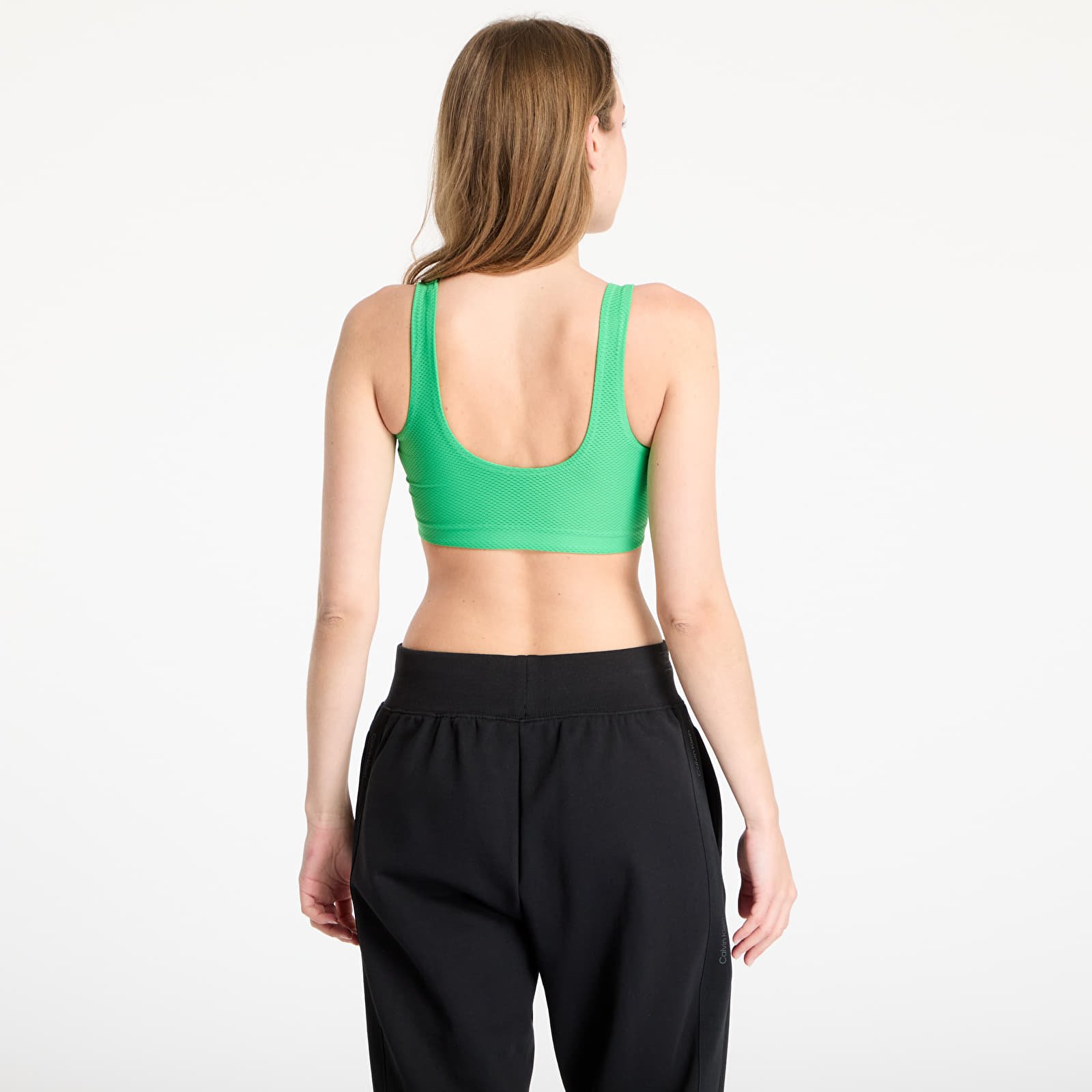 Modrčki  Calvin Klein Sport Intense Power Medium Mesh Bra Blossom Green