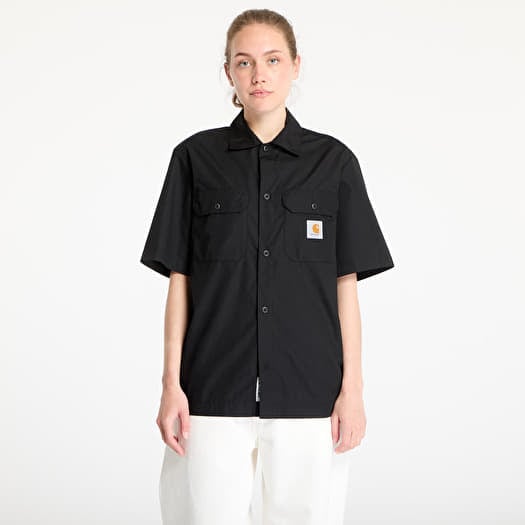 Hemd Carhartt WIP Short Sleeve Craft Shirt UNISEX Black
