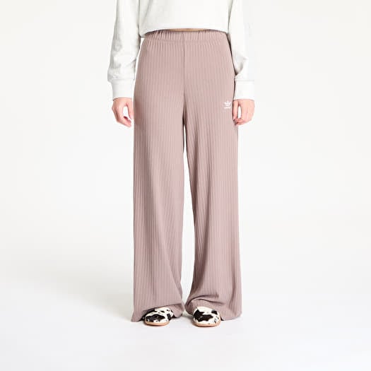 adidas Essentials Wide Rib Pants Trace Brown