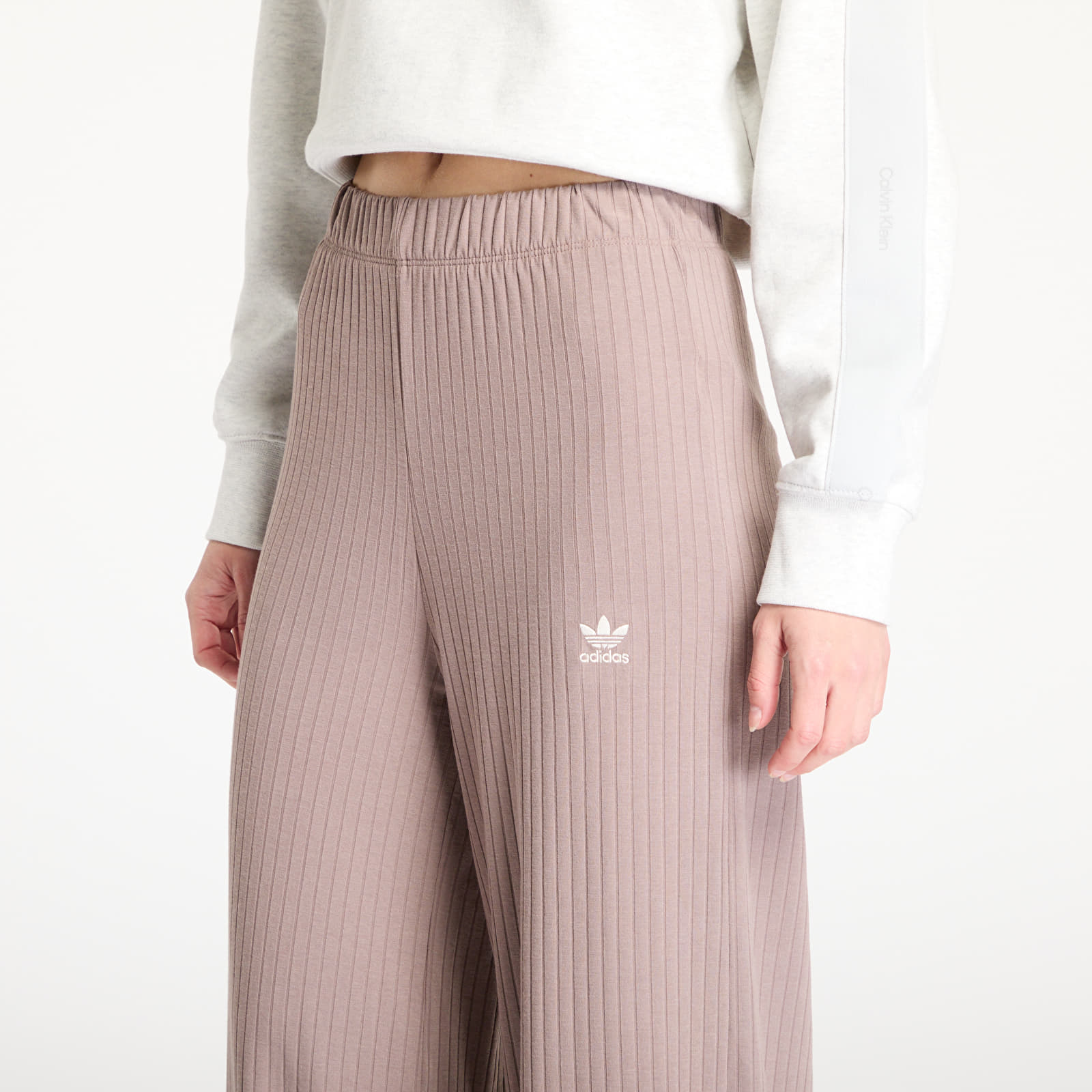 Hosen und Jeans adidas Essentials Wide Rib Pants Trace Brown