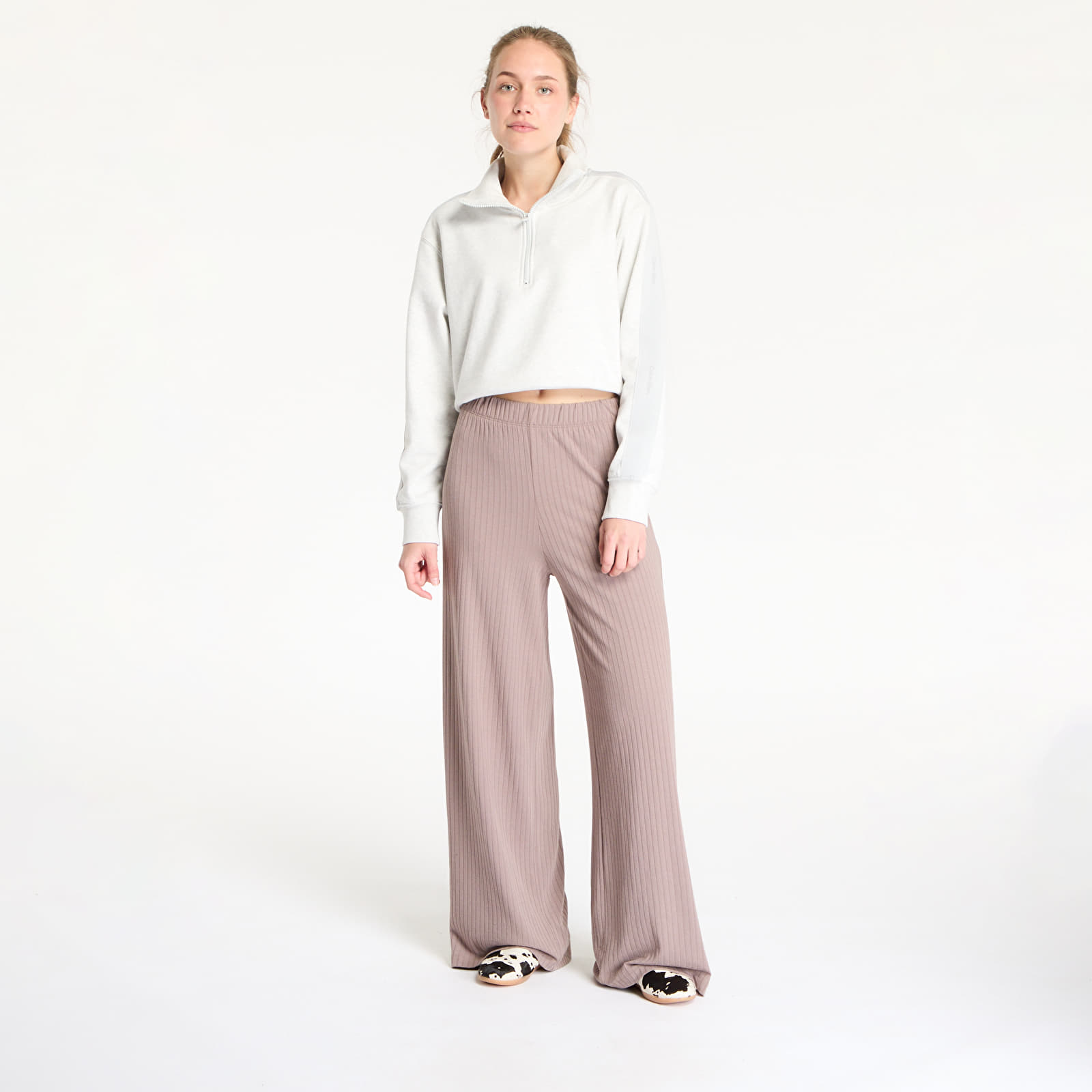 Hosen und Jeans adidas Essentials Wide Rib Pants Trace Brown