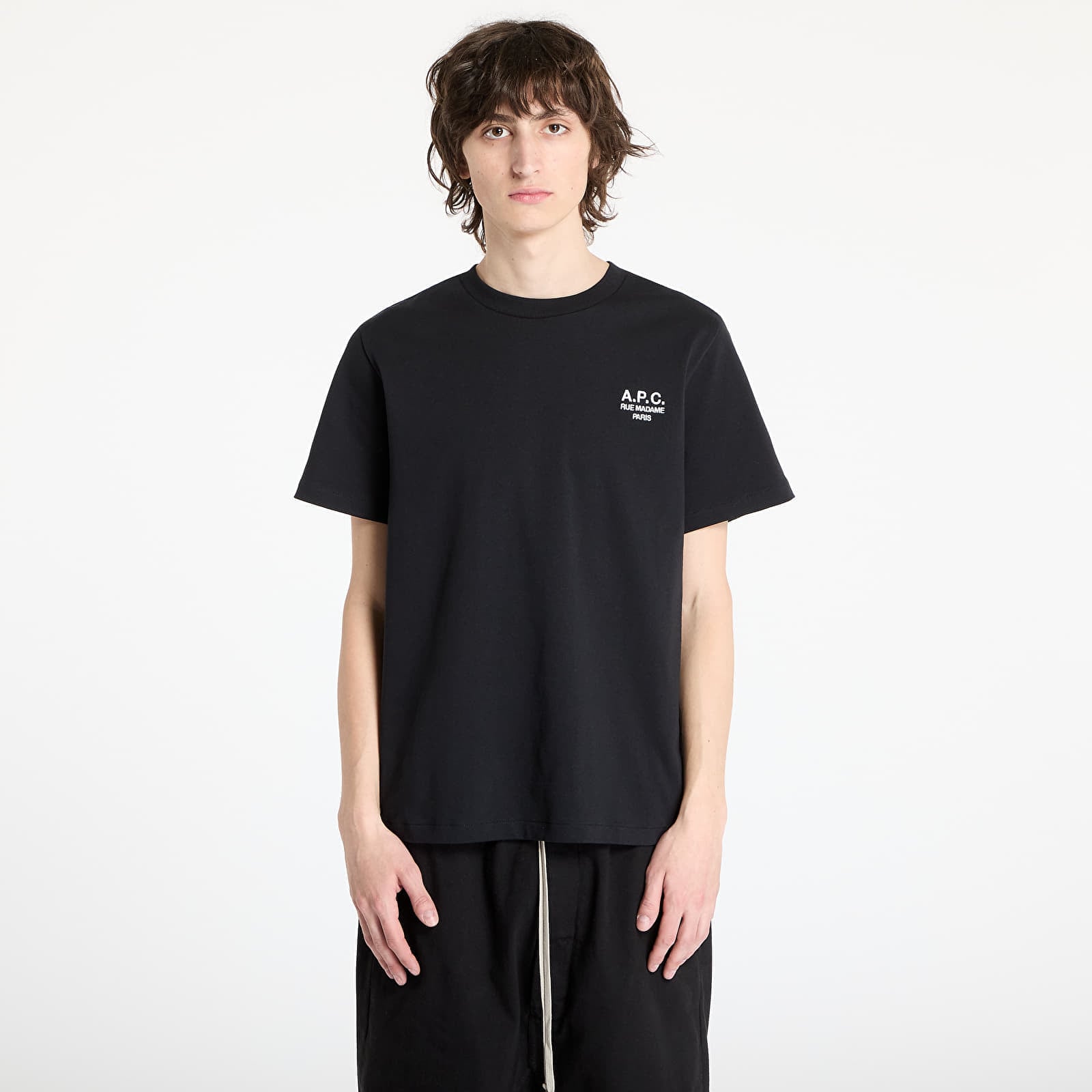 Tricou A.P.C. Standard Rue Madame T-Shirt UNISEX Black/ White M