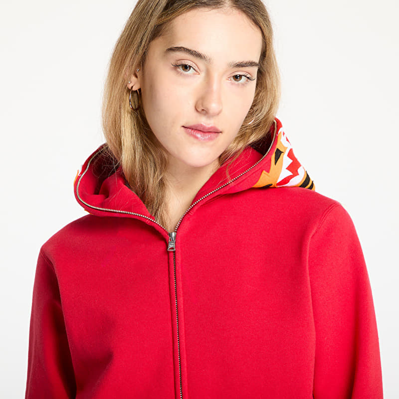 A BATHING APE Tiger Full Zip Hoodie UNISEX Red | Footshop