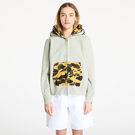 A BATHING APE 1St Camo Shark Full Zip Double Hoodie UNISEX OLD