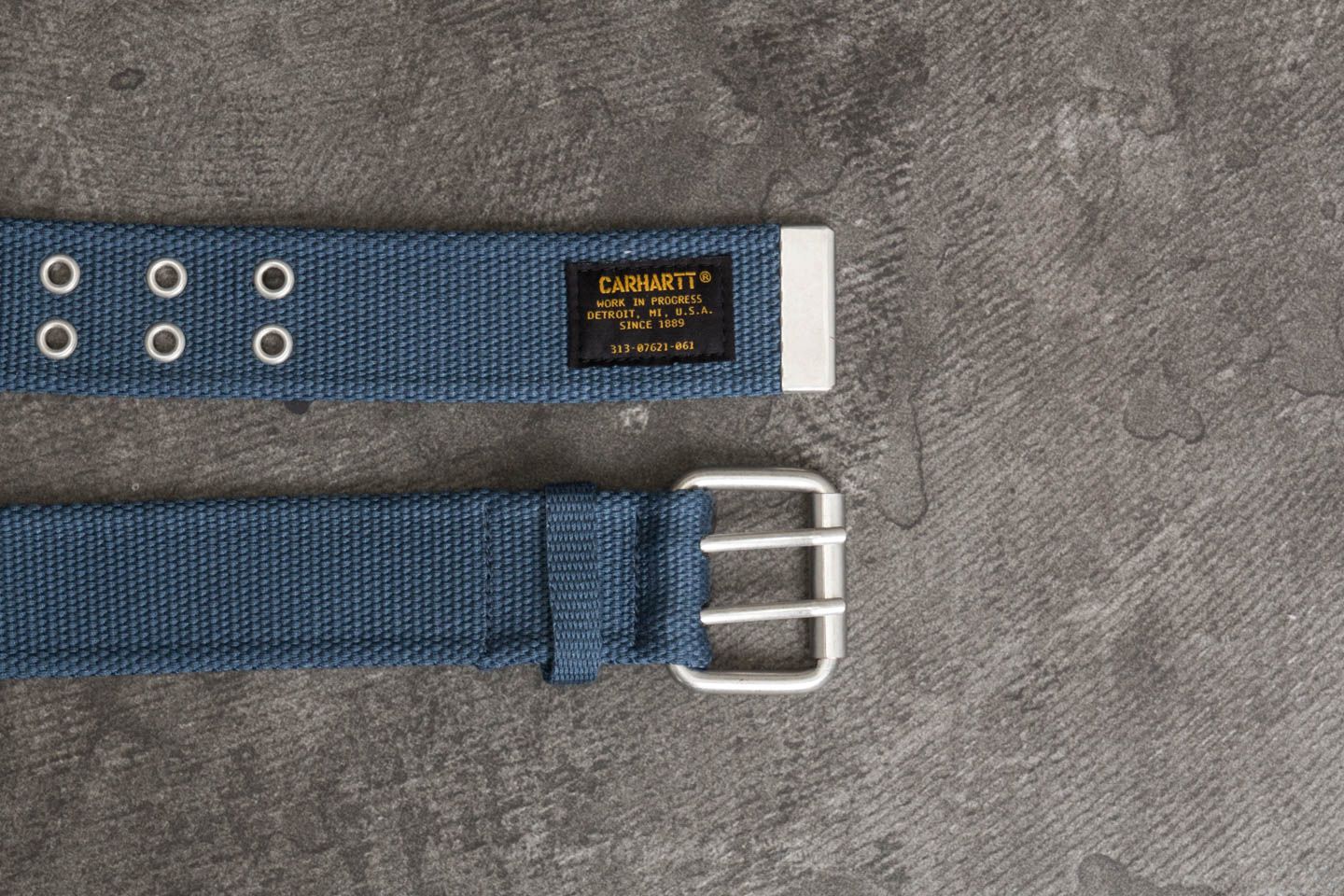 Paski Carhartt WIP Camp Belt Stone Blue