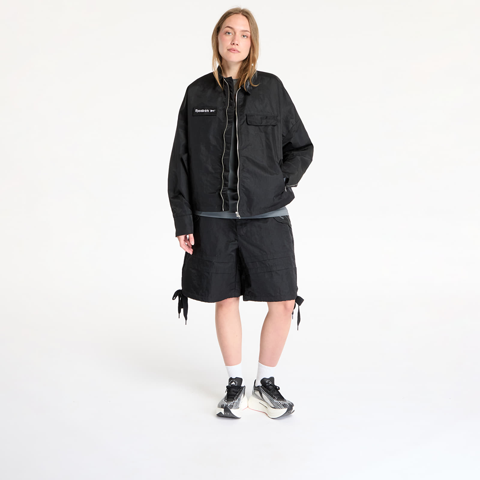 Overshirt Reebok Zipped Overshirt UNISEX Washed Black