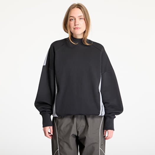 Reebok French Terry Crewneck UNISEX Washed Black/ Grey 3