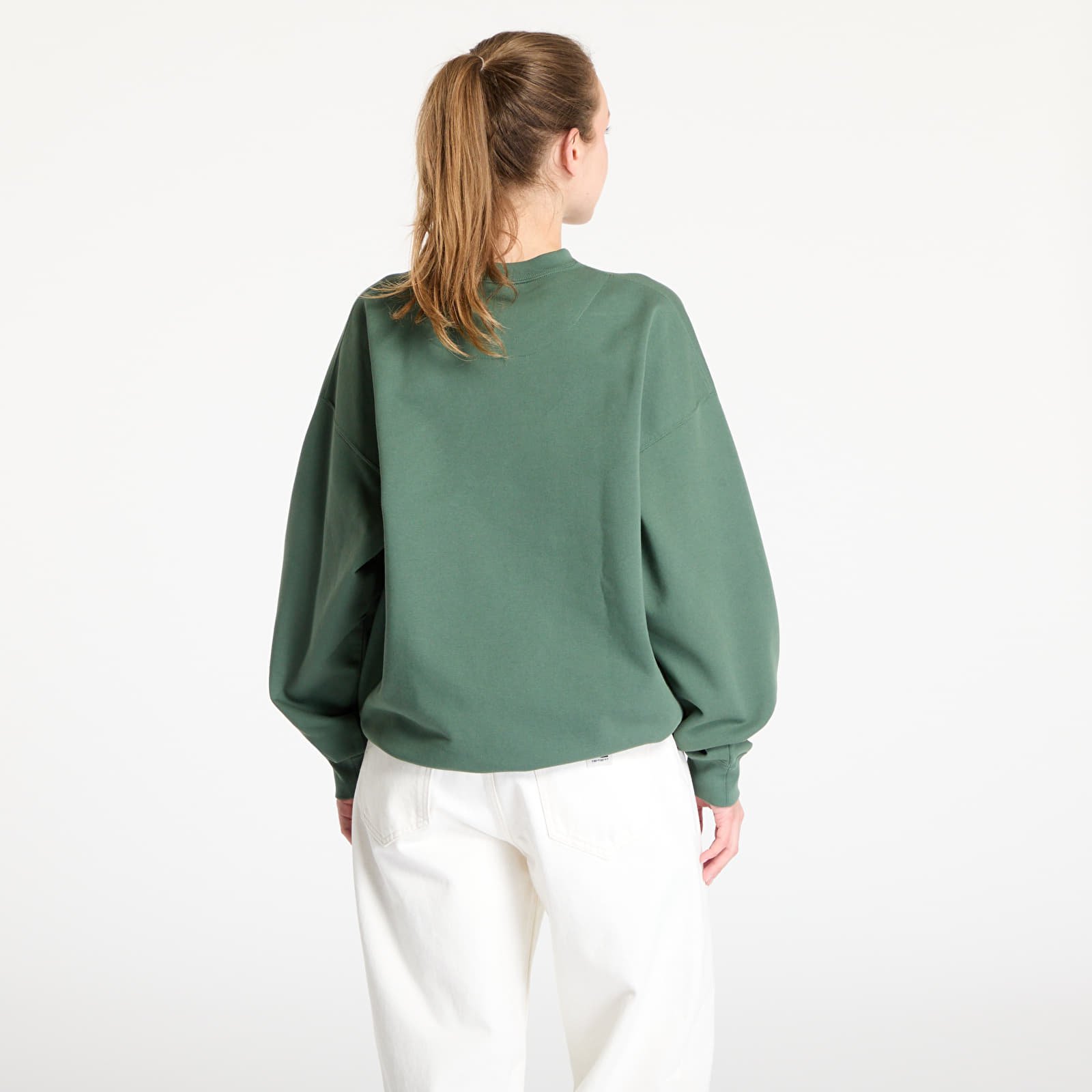 Mikiny Y-3 French Terry Crew Sweatshirt UNISEX Green Oxide