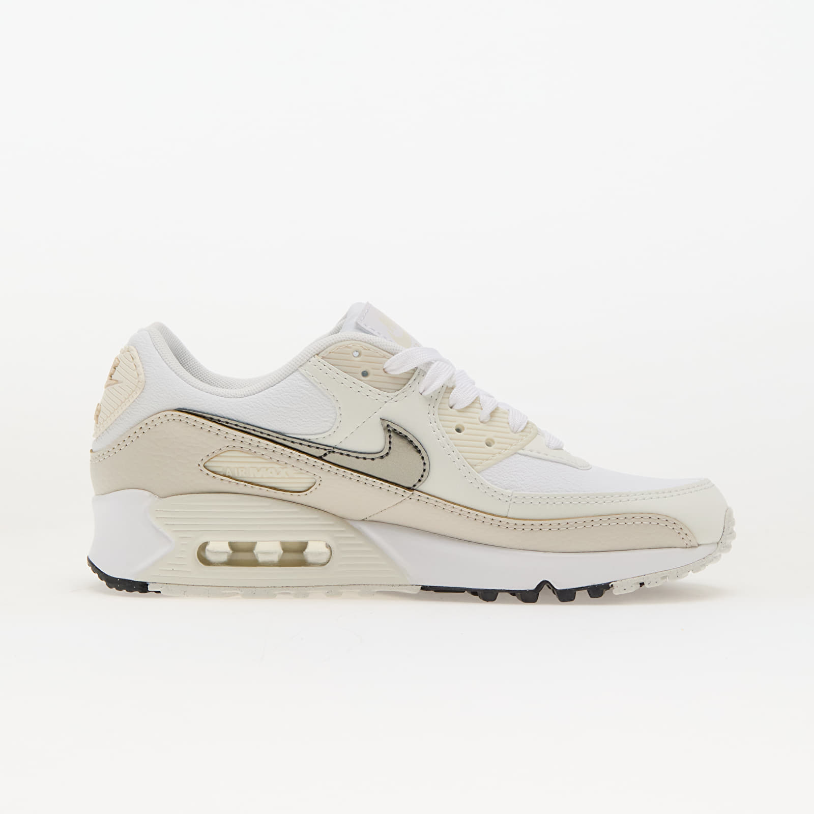 Sapatos de mulher Nike W Air Max 90 White/ Flat Pewter-Lt Orewood Brn
