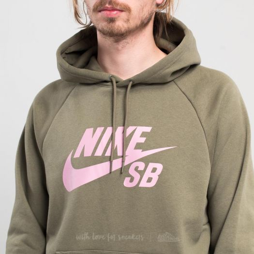 Nike sb hoodie green pink on sale