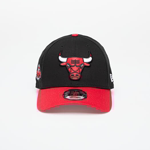 New Era Chicago Bulls 9FORTY Side Patch Adjustable Cap Black/ Fdr