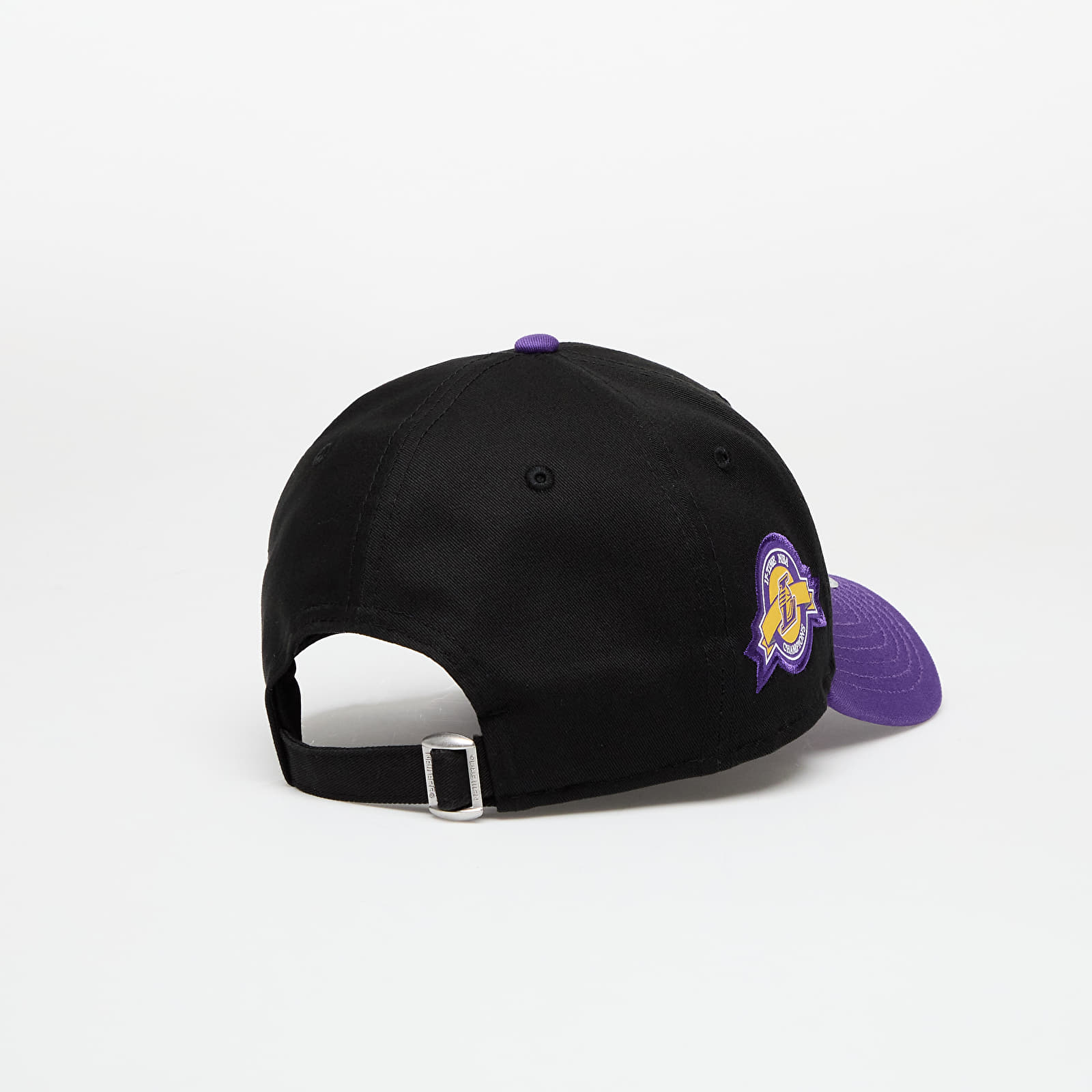 Caps  New Era Los Angeles Lakers 9FORTY NBA Side Patch Adjustable Cap Black/ Trp