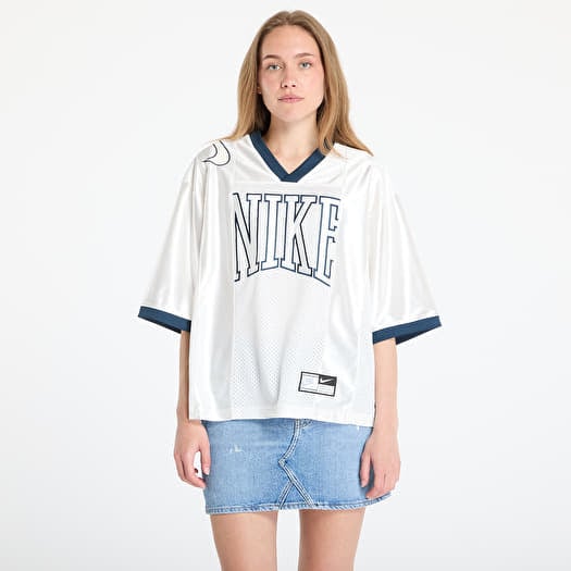 Maglia Nike Sportswear Street Women's Oversized Short-Sleeve Graphic Jersey Sail/ Armory Navy