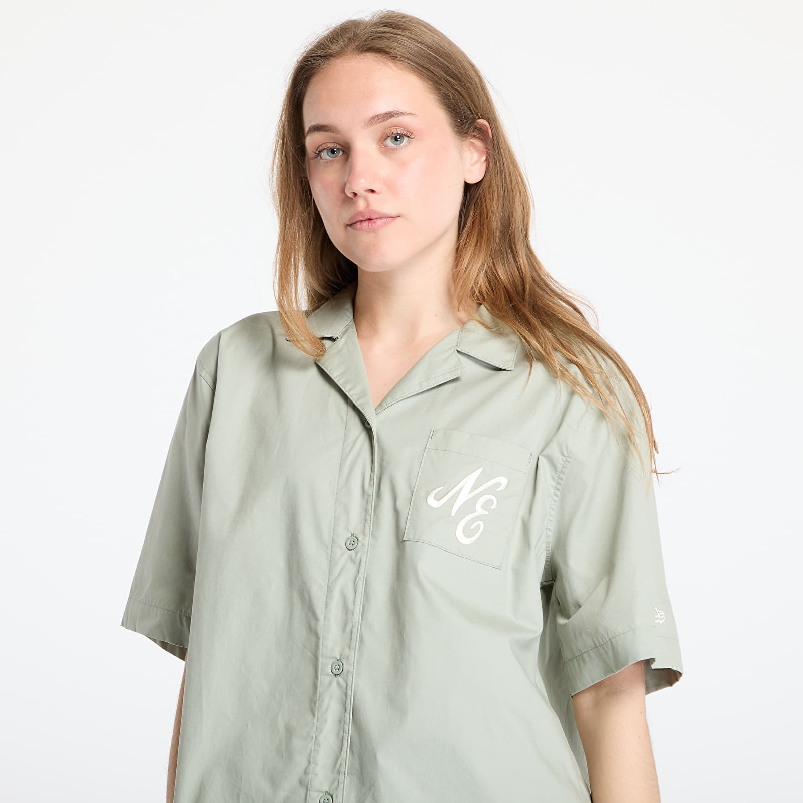 Women's shirts New Era Revere Shirt Green