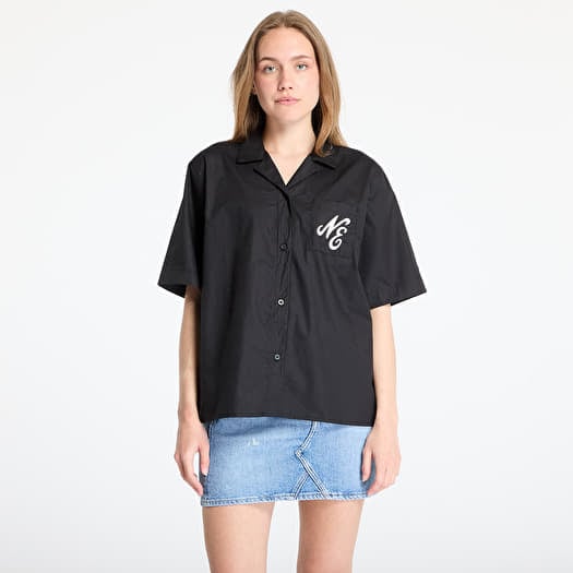 Košile New Era Revere Shirt Black