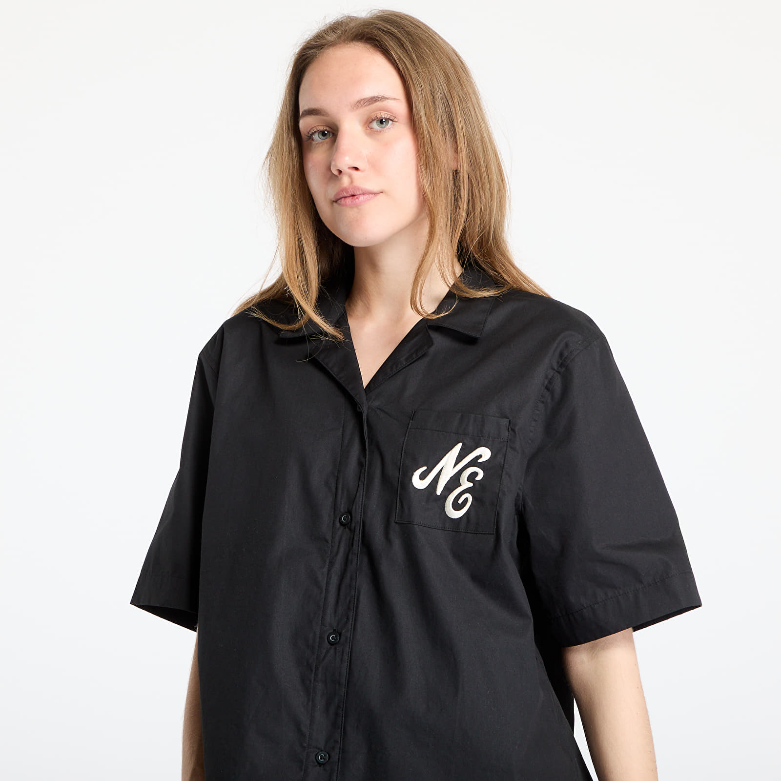 Moteriški marškinėliai New Era Revere Shirt Black