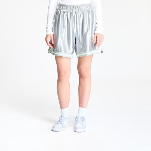 Šortky Nike Sportswear Women's Loose Mid-Rise Graphic Shorts Lt Smoke Grey/ Barely Volt/ Barely Volt