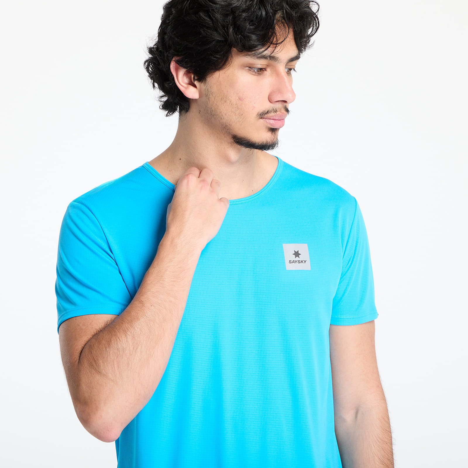 T-shirts för män SAYSKY Reactive Flow T-Shirt Blue AOP